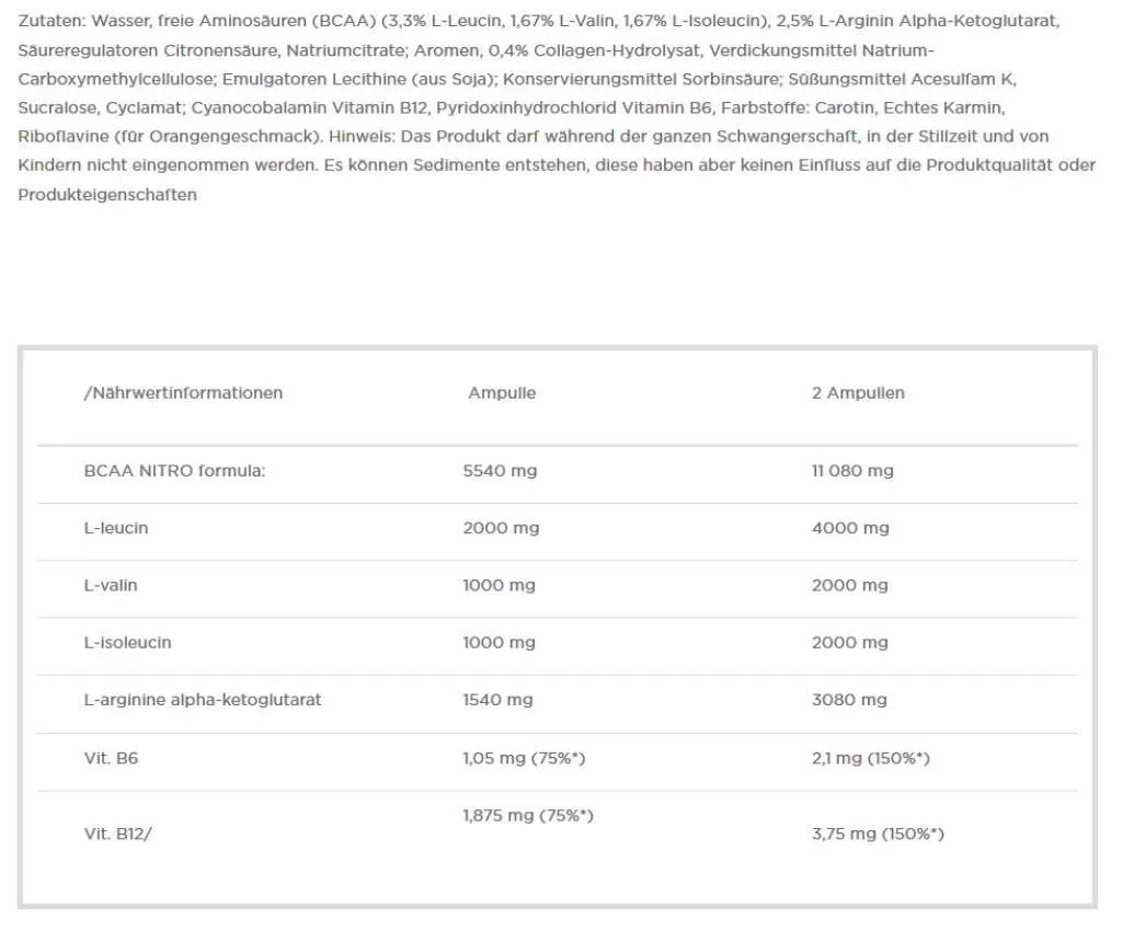 BCAA 4000 Extreme Shot - 20x60ml Ampullen (Olimp)